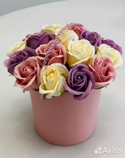 Букет из мыльных роз 19 шт
