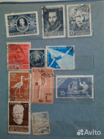 Почтовые коллекционные марки Румынии (50-90 гг.)