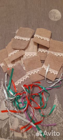 Льняные мешочки 60мм100мм