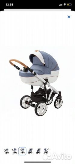 Коляска 2 в 1 adamex encore x 10
