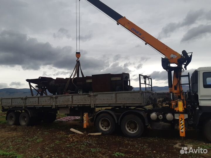 Шаланда с манипулятором 12 метров