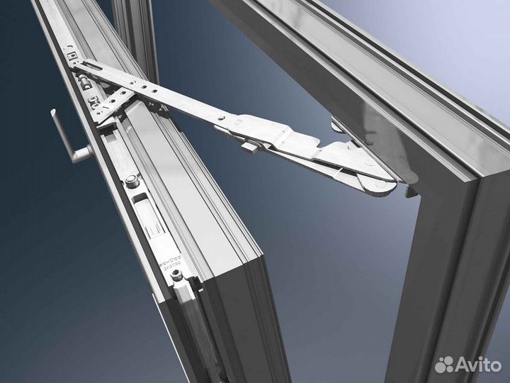 Ремонт окон, фурнитура Евро RAL5605