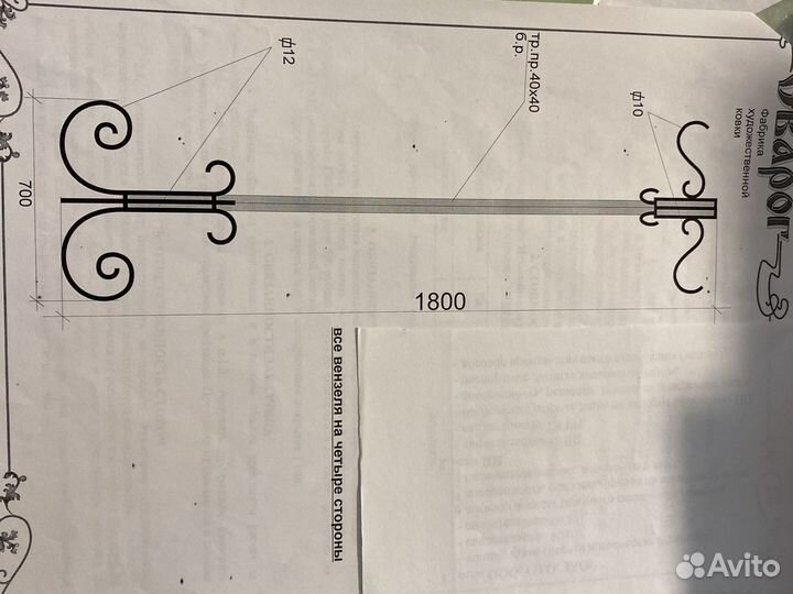 Вешалки металлические кованные