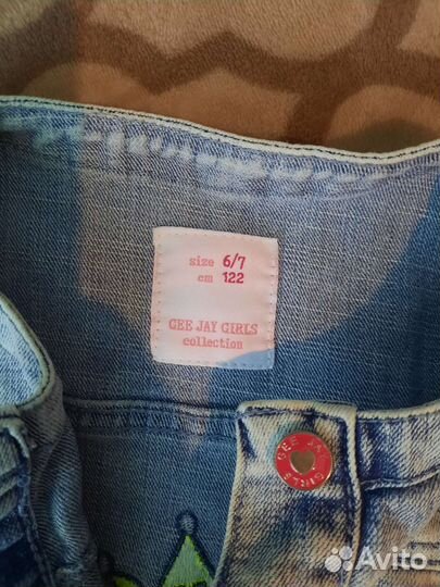 Джинсовая куртка для девочки 122