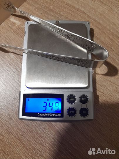 Щипчики серебро 875 проба