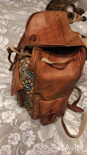 Рюкзак женский из толстой, натуральной кожи
