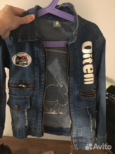 Детские вещи (жилетки, джинсовка, рубашка)