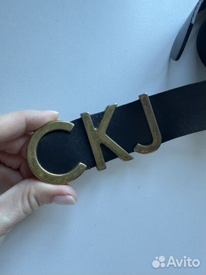 Кожаный ремень CK j