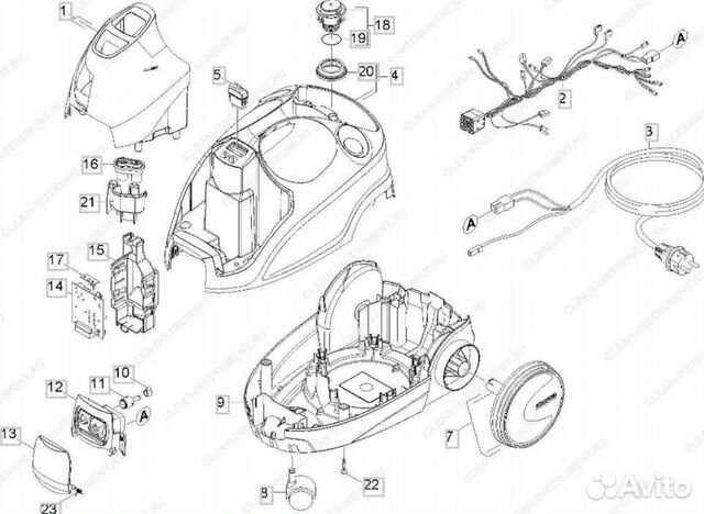 Запчасти Karcher sc 4, sc 2.5, sc 2.6