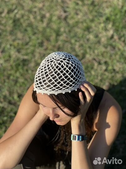 Шапочка ажурная