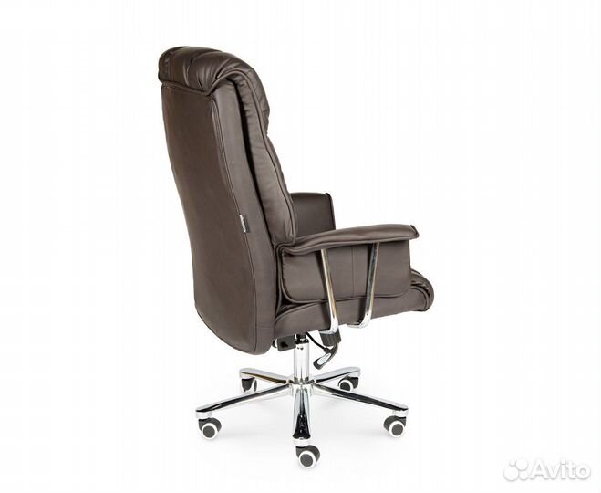 Кресло Президент (до 150 кг.) коричневая кожа