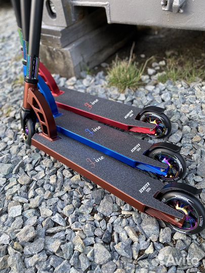 Трюковый самокат хамелеон