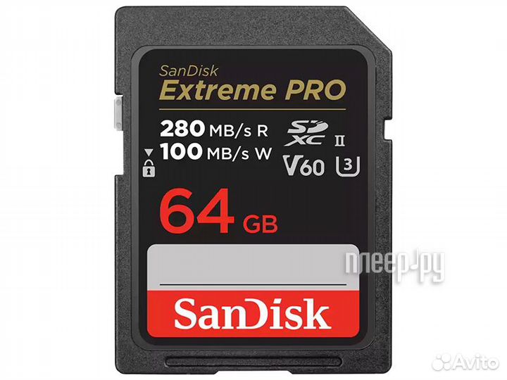 64Gb - SanDisk Extreme Pro sdxc UHS-II V60 SDS