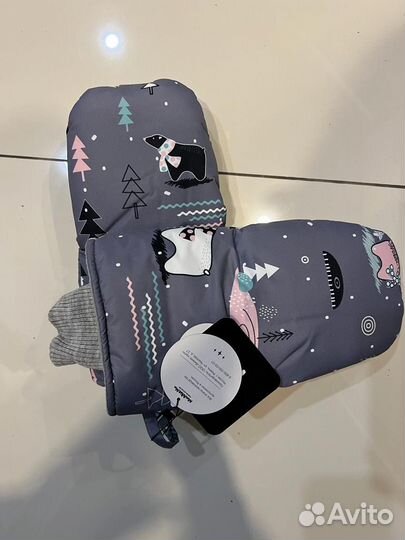 Муфты-варежки на коляску/санки новые