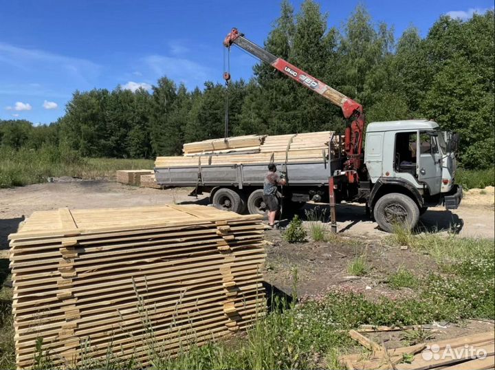 Обрезной брус любые размеры сосна