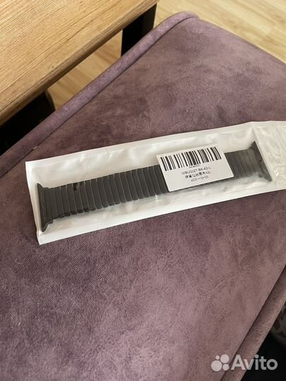 Ремешок браслет apple watch 42mm 44mm 45mm черный