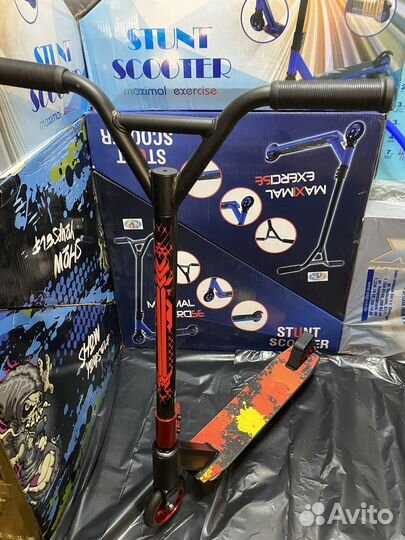 Самокат трюковой Металл диски новый в коробке