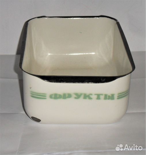 Винтажный эмалированный ящик лоток под фрукты СССР