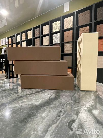 Облицовочный кирпич шоколад бархат Керма