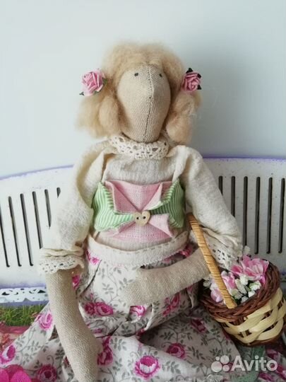 Интерьерная кукла Тильда в стиле бохо