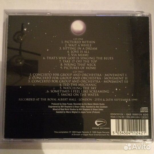 2CD Deep Purple, London Symphony Orch.1999,EU