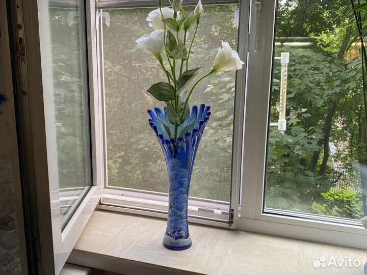 Ваза цветное стекло