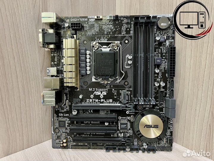 Материнская плата 1150 asus Z97M-plus (с дефектом)