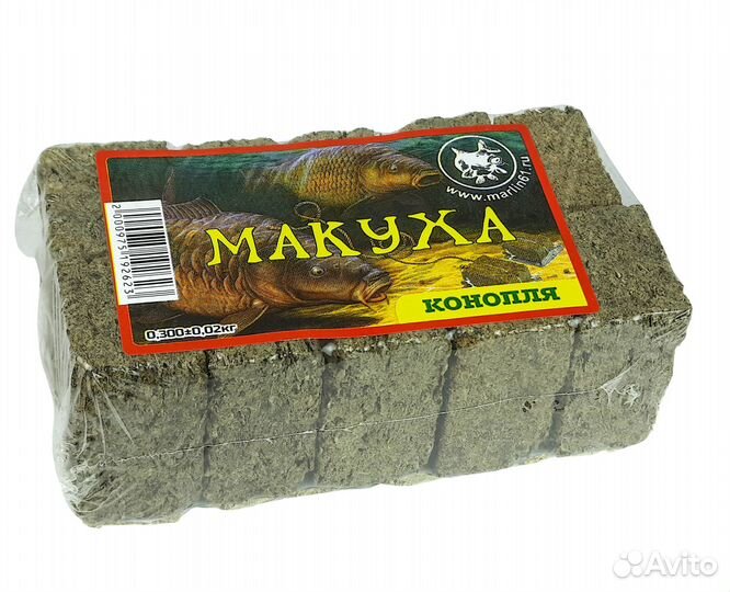 Макуха жмых подсолнечника с добавкой Конопля