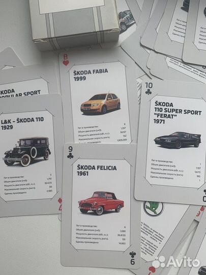 Карты игральные Skoda сувенирные