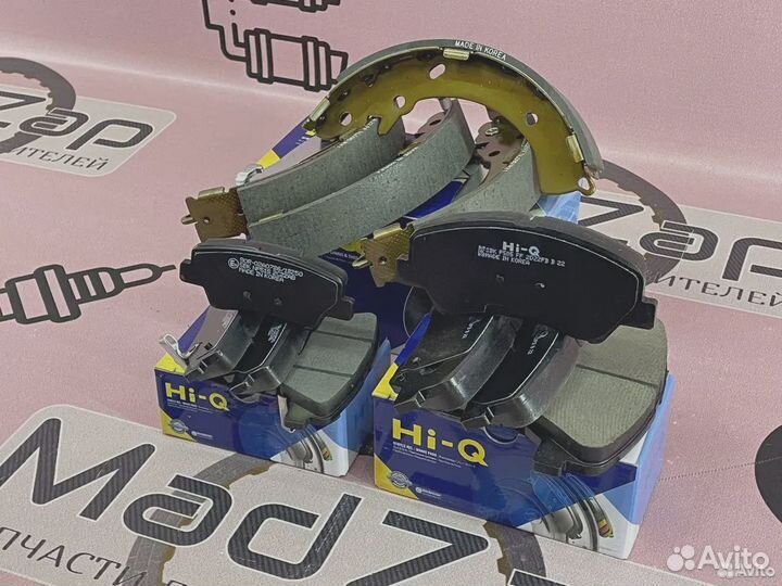 Передние колодки на solaris