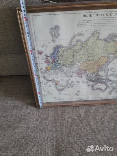 Картина карта Российская америка российская турция