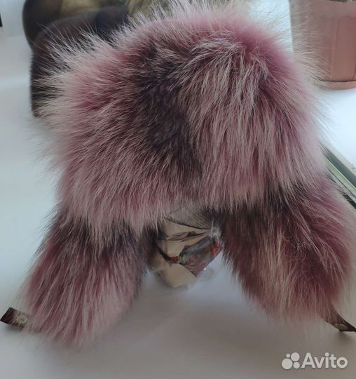 Шапка из меха песца размер 56
