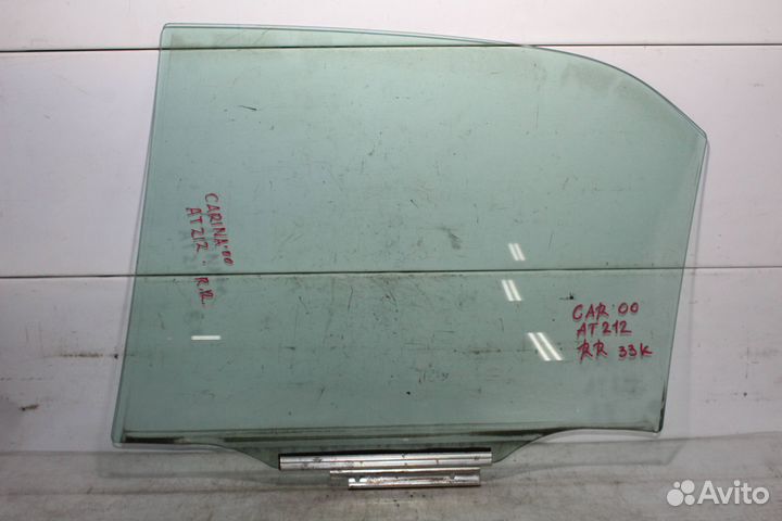 Стекло двери toyota carina 00* AT212 RR/RH