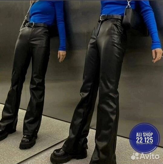 Брюки кожаные