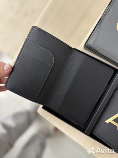 Обложка на паспорт, бирка для багажа кожа