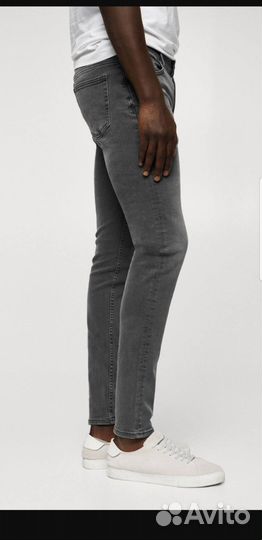 Джинсы скинни Jude mango серый