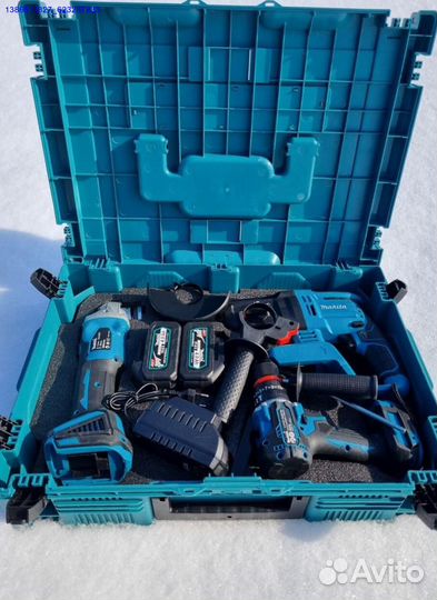 Шуруповерт перфоратор болгарка набор (Арт.31238)