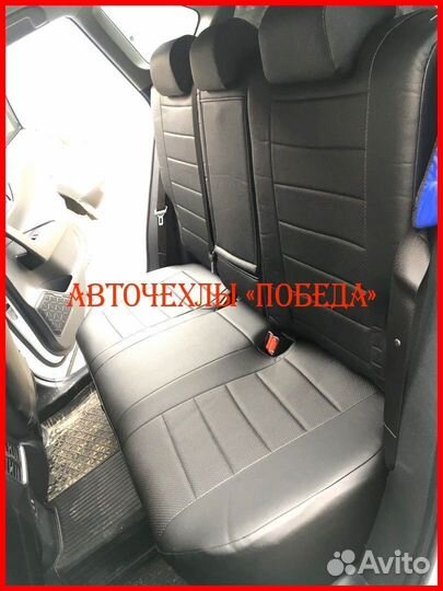 Чехлы Toyota Rav4 4 из экокожи чёрные Классика