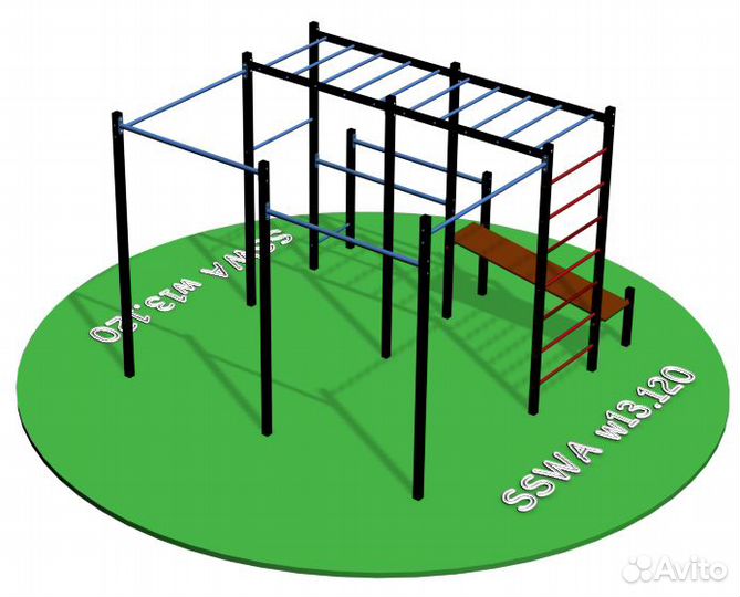 Воркаут площадка sswa 150 для взрослых и детей