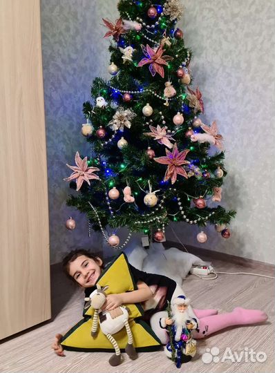 Ёлочка подушка и детская игруша