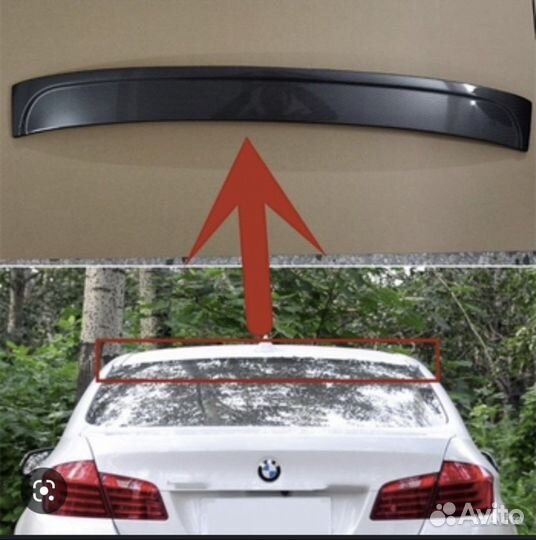 Спойлер на заднее стекло bmw f10(козырек)