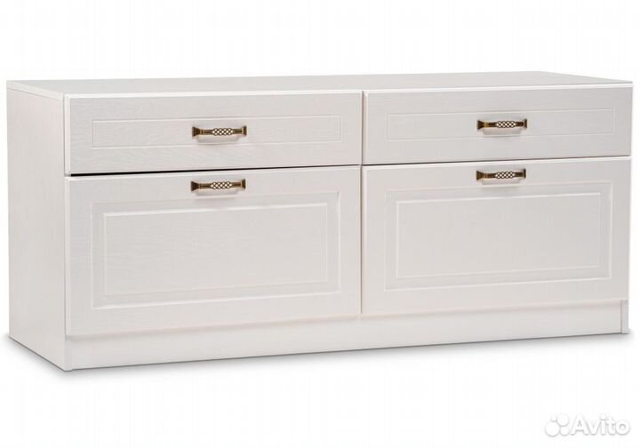 Тв-тумбы Ливерпуль белый - ясень ваниль