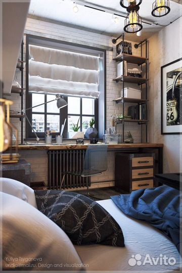 Полки в стиле лофт