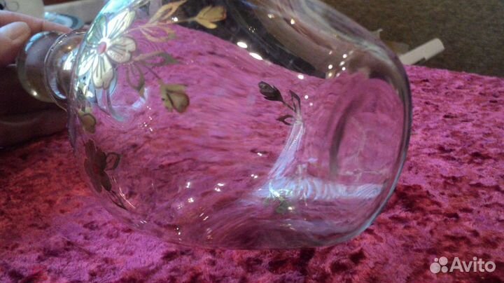 RAR до 1917 г. Редчайший Графин Цветы Мальцов