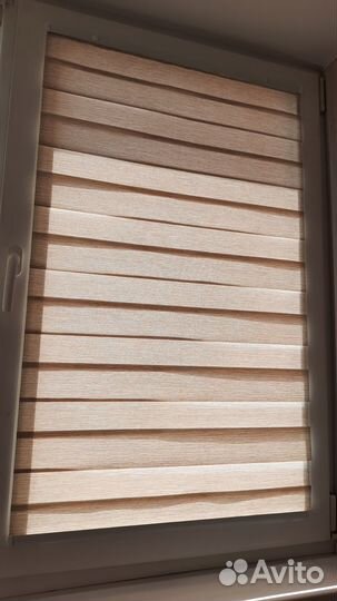 Рулонные шторы зебра дайкири ванильный