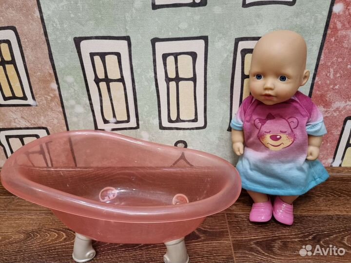 Кукла baby born с ванной