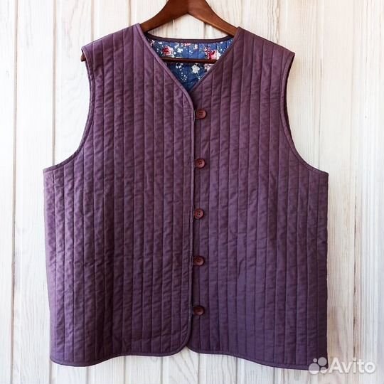 Жилет стеганый утепленный из хлопка. Размер 48-50