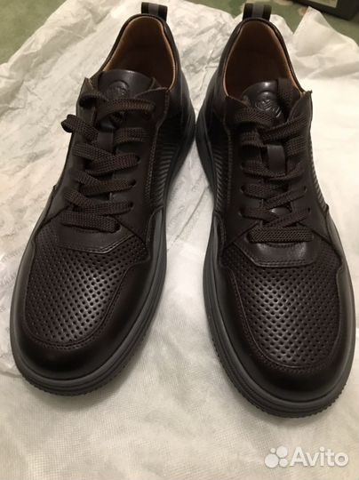 Мужские кожаные кеды Саламандер