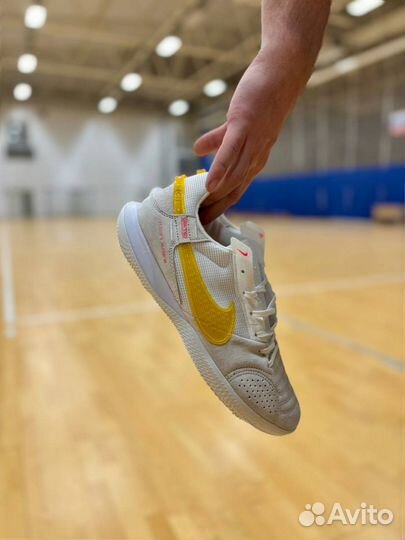 Футзалки Nike StreetGato White&Grey