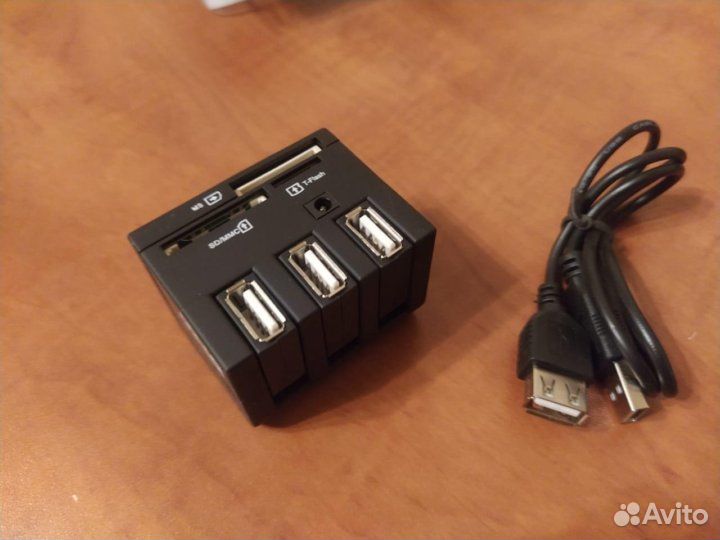 Картридер. Hub, CF, M2, XD, SmartMedia